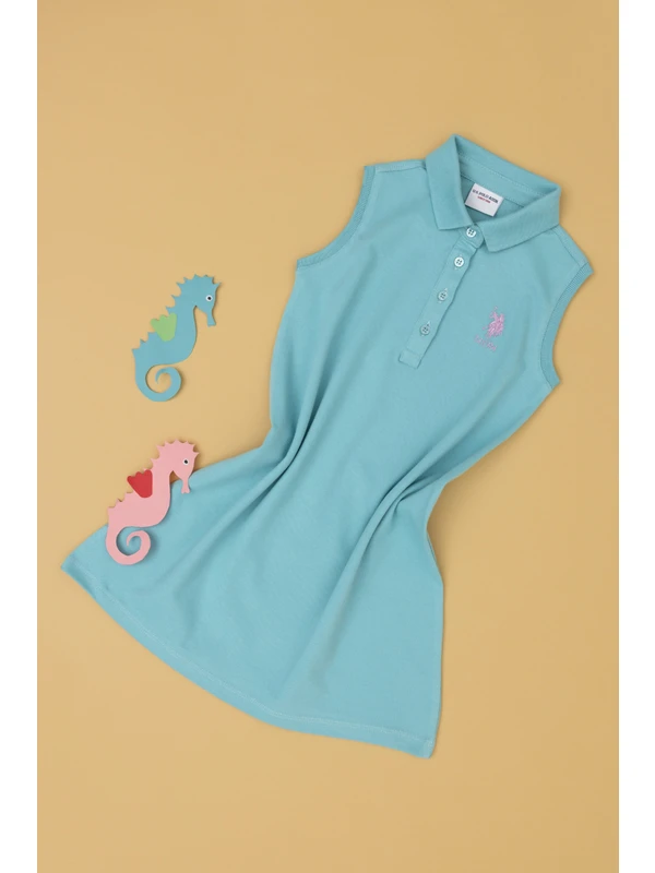 U.S. Polo Assn. Kız Çocuk Mint Örme Elbise 50289282-VR090