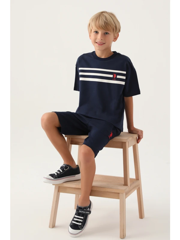 U.S. Polo Assn. Erkek Çocuk Lacivert Pijama Takım 50291603-VR033