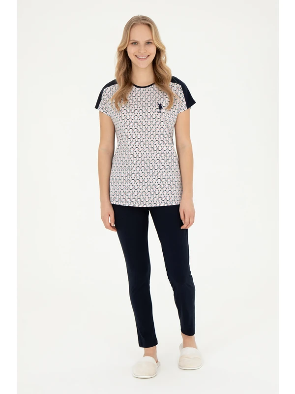 U.S. Polo Assn. Kadın Lacivert Pijama Takım 50290815-VR033