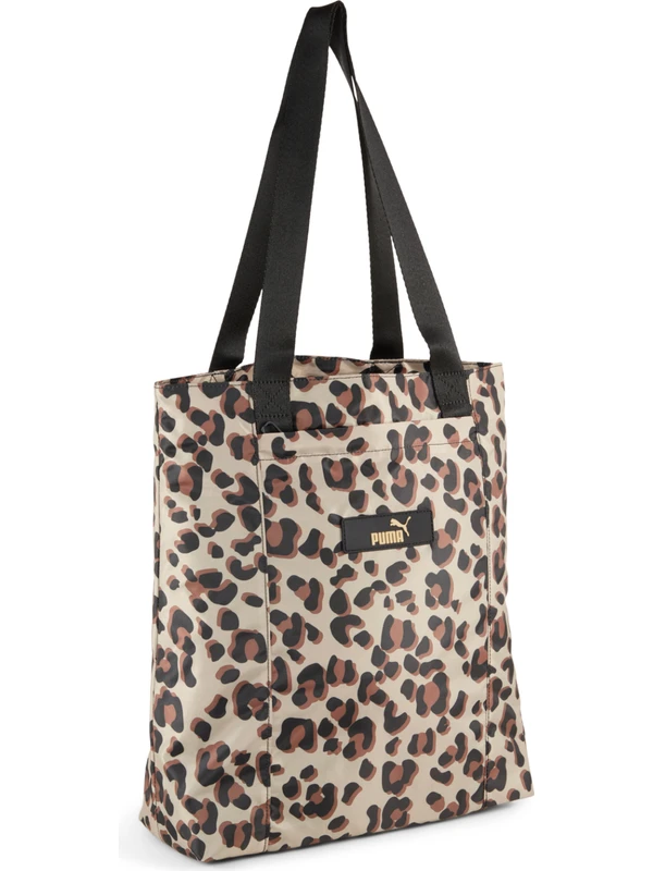Puma Core Pop Shopper Kadın Omuz Çanta 07985706- Leopar Tek Ebat - Leopar