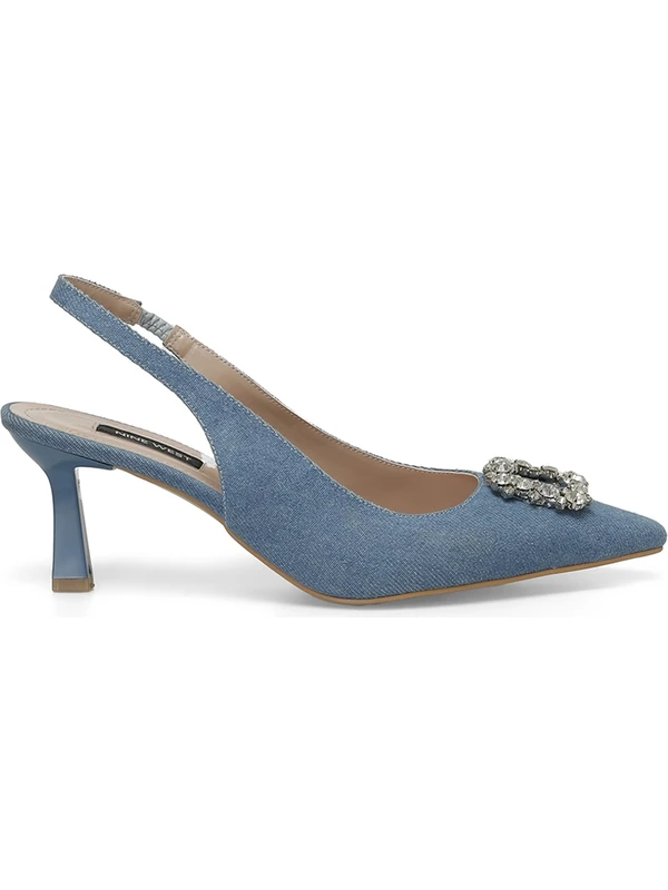 Nine West Bovı 4fx Mavi Kadın Topuklu Ayakkabı