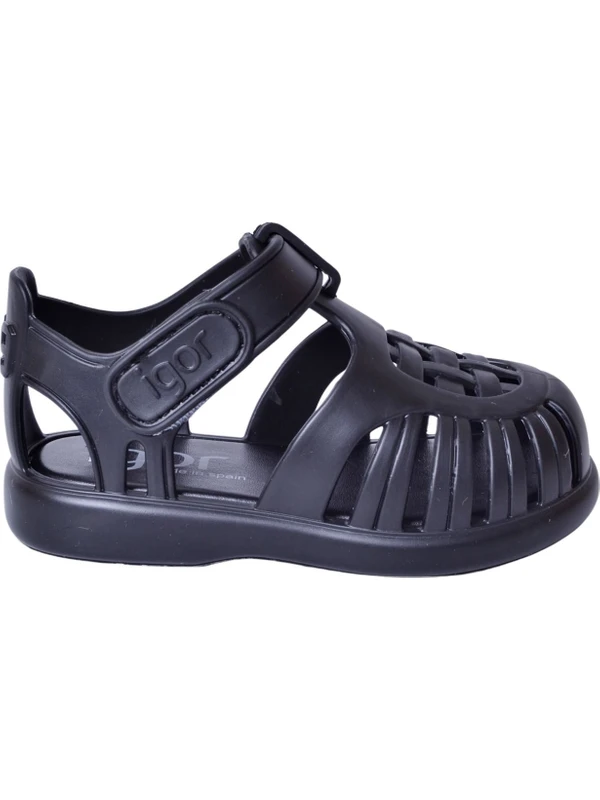Igor S10271 Tobby Solid Siyah Çocuk Sandalet