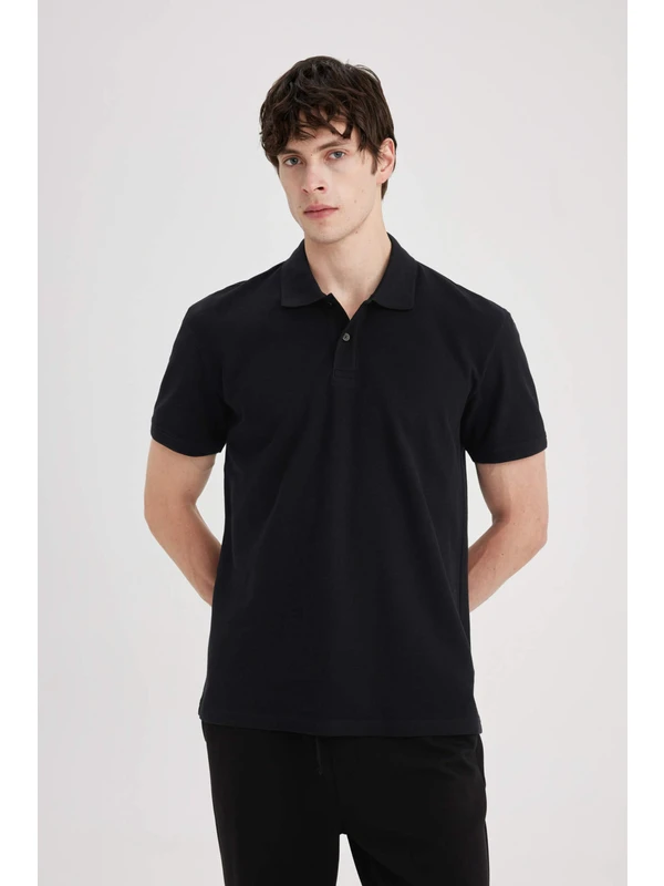 DeFacto New Regular Fit Kısa Kollu Polo Tişört C1293AX24SP