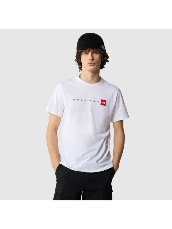 The North Face M S/S Never Stop Explorıng Tee White T-Shirt