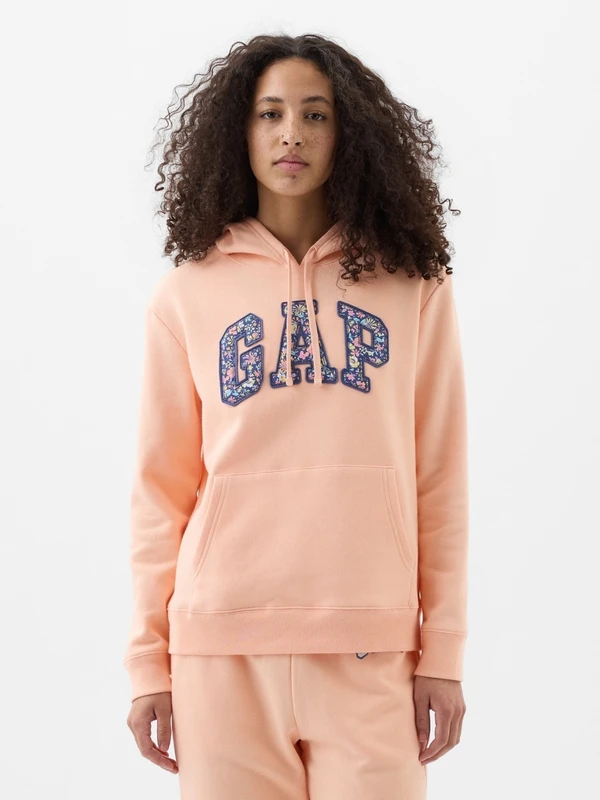 Gap Kadın Turuncu Gap Logo Fleece Sweatshirt