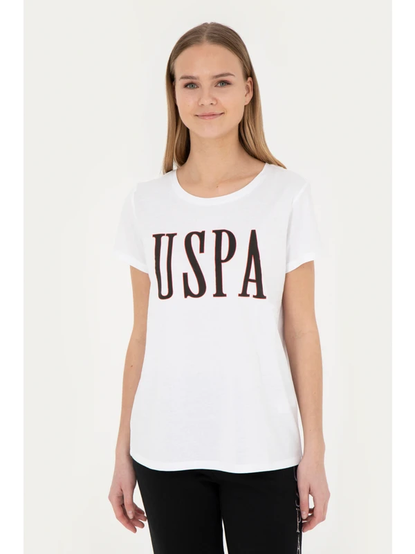 U.S. Polo Assn. Kadın Beyaz Tişört 50285843-VR013