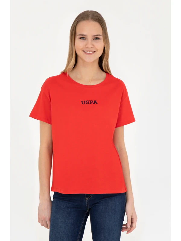 U.S. Polo Assn. Kadın Kırmızı Tişört 50285886-VR030