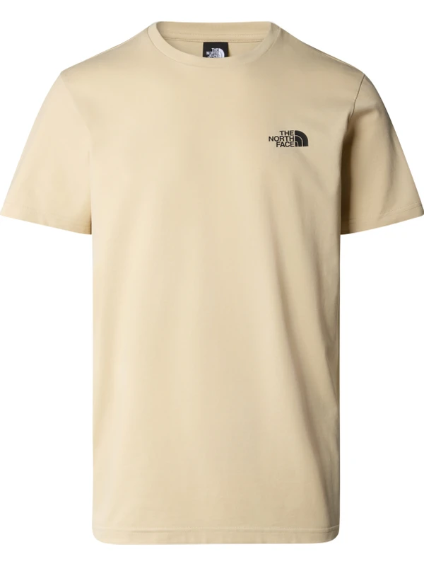 The North Face M S/s Sımple Dome Tee Erkek Bej Tshirt NF0A87NG3X41