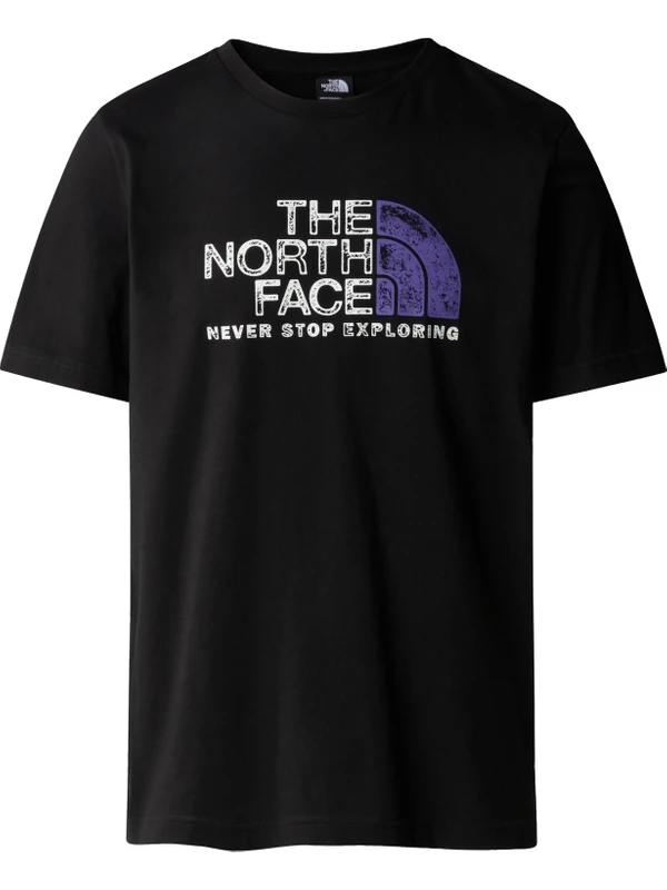 The North Face M S/s Rust 2 Tee Erkek Siyah Tshirt NF0A87NWJK31