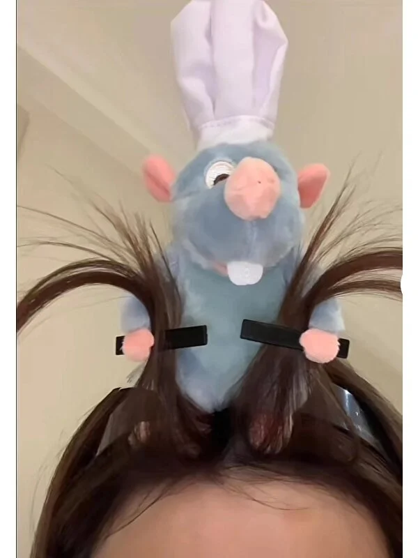 Buyfun Ratatouille Peluş Model Saç Bandı - Açık Mavi (Yurt Dışından)
