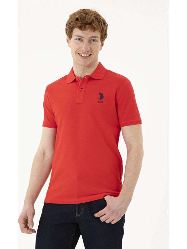 U.S. Polo Assn. Erkek Kırmızı Tişört Basic 50284633-VR030