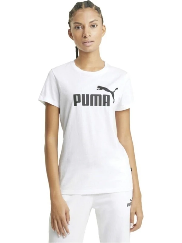 Puma Ess Logo Kadın Tişört 58677402