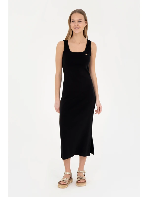 U.S. Polo Assn. Kadın Siyah Elbise (Örme) 50285858-VR046