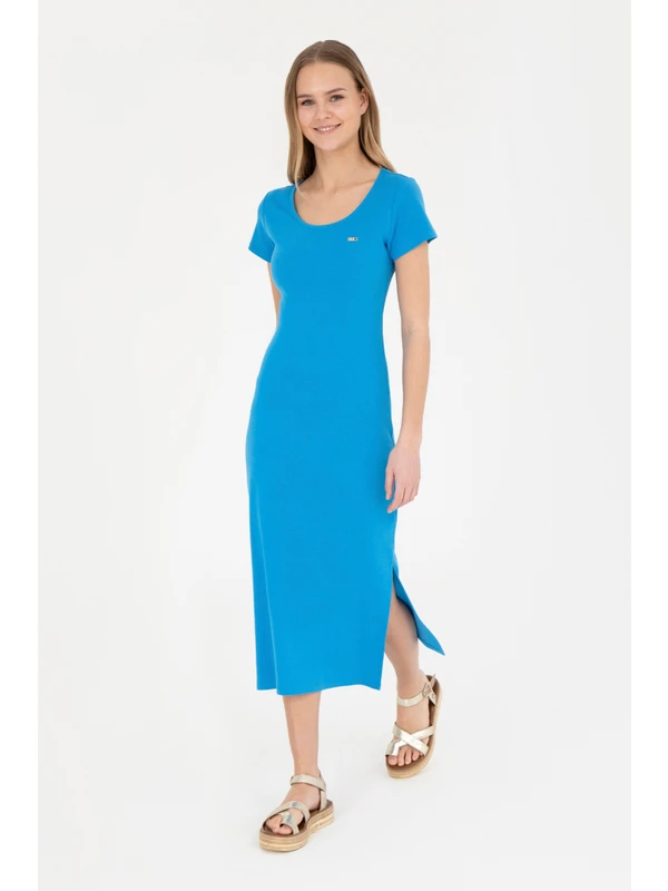 U.S. Polo Assn. Kadın Saks Elbise (Örme) 50285873-VR045