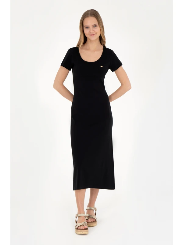 U.S. Polo Assn. Kadın Siyah Elbise (Örme) 50285873-VR046