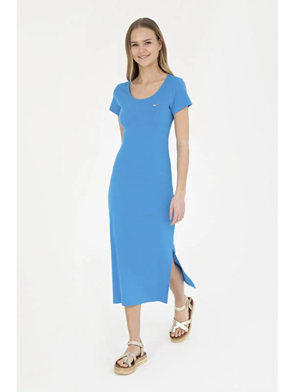 U.S. Polo Assn. Kadın Saks Elbise (Örme) 50285873-VR045