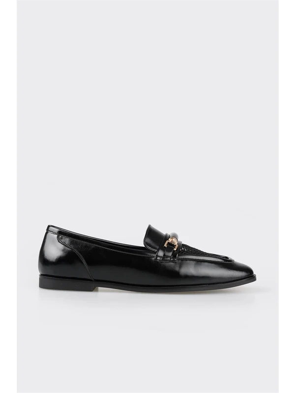 Elle Shoes Siyah Kadın Loafer