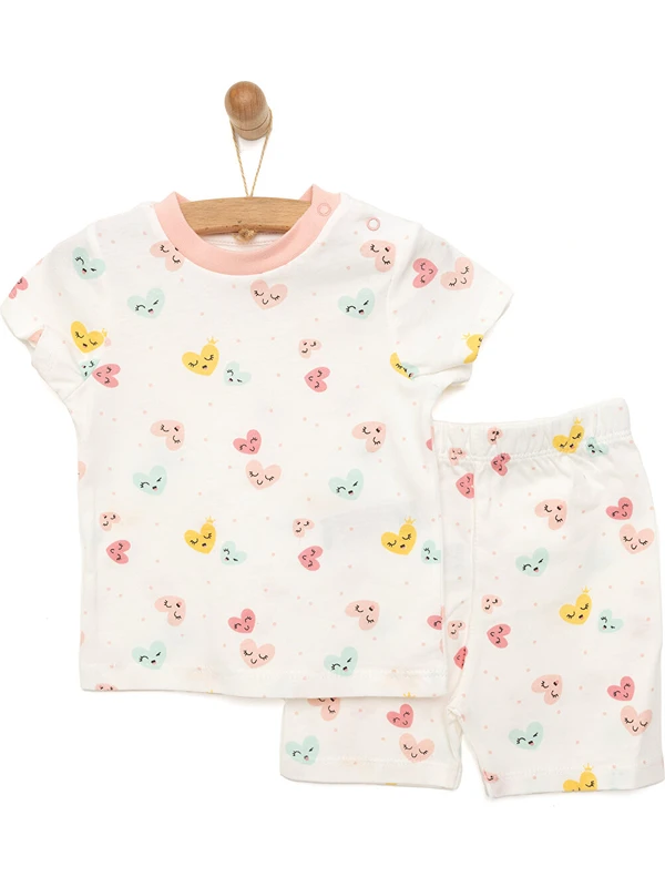 Hello Baby Hellobaby Pijama Takımı Kısa Kol Pijama Takımı Kız Bebek