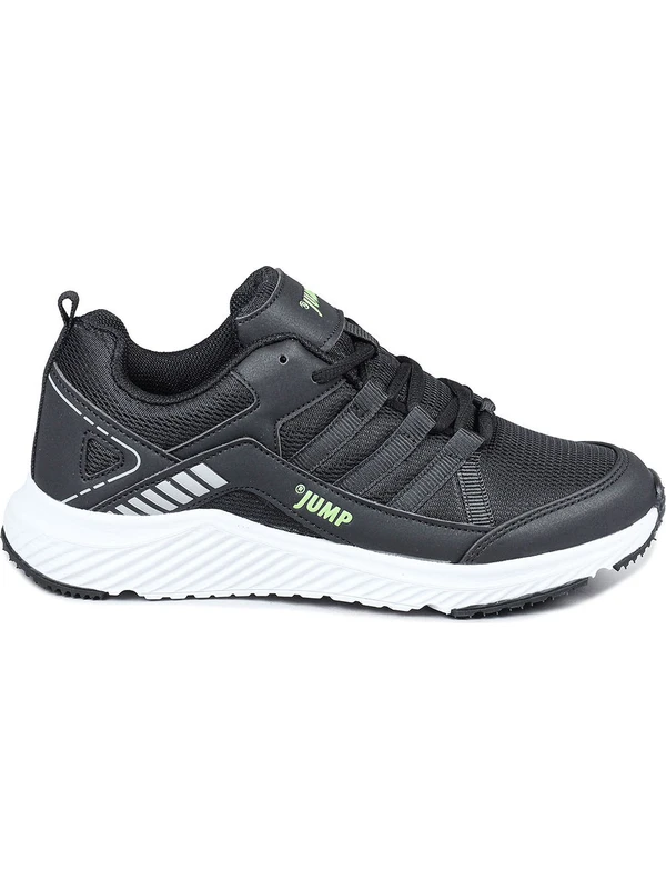 24865 Siyah - Neon Yeşil Erkek Sneaker Günlük Spor Ayakkabı