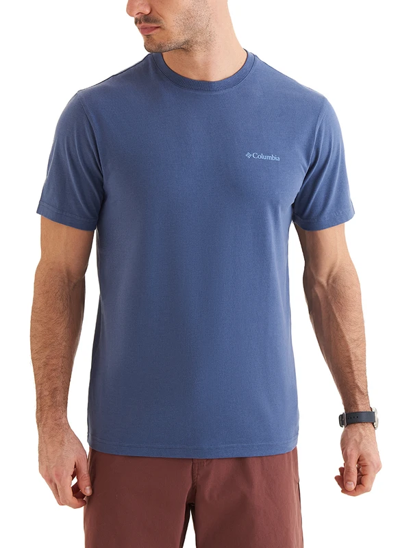 Columbia Csc Basic Slogo Brushed Erkek Kısa Kollu Outdoor T-Shirt CS0282-480
