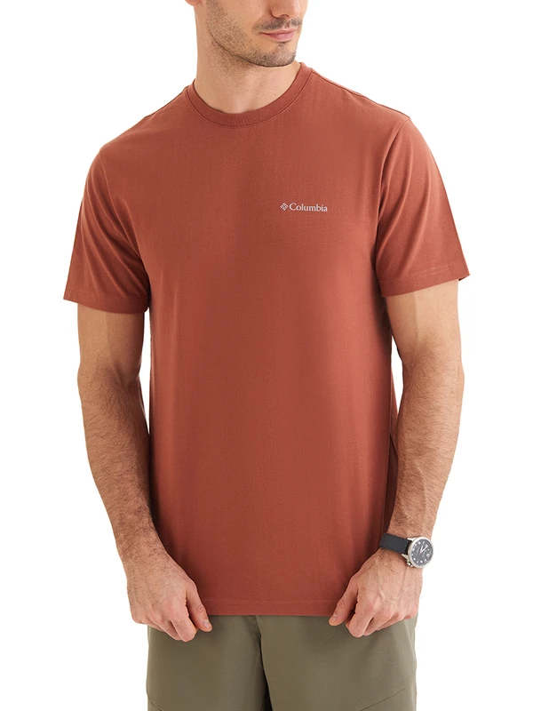 Columbia Csc Basic Slogo Brushed Erkek Kısa Kollu Outdoor T-Shirt CS0282-229
