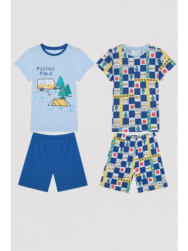 Penti Erkek Çocuk Camping Çok Renkli 2li Pijama Takımı