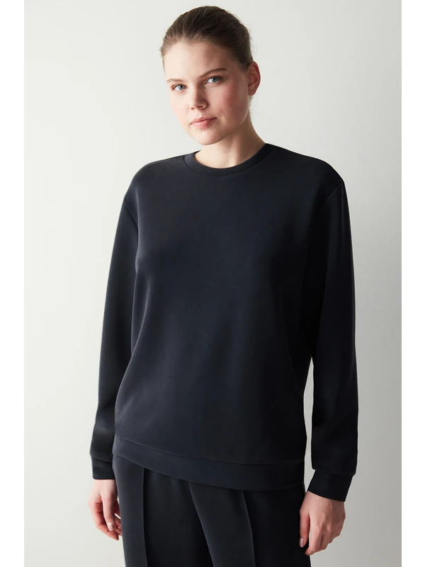 Penti Modal Siyah Sweatshirt