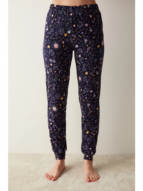 Penti Zodiac Lacivert Pantolon Pijama Altı
