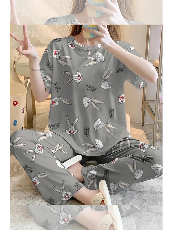 Rasa Home Wear Kısa Kollu Pijama Takımı Bugsbunny