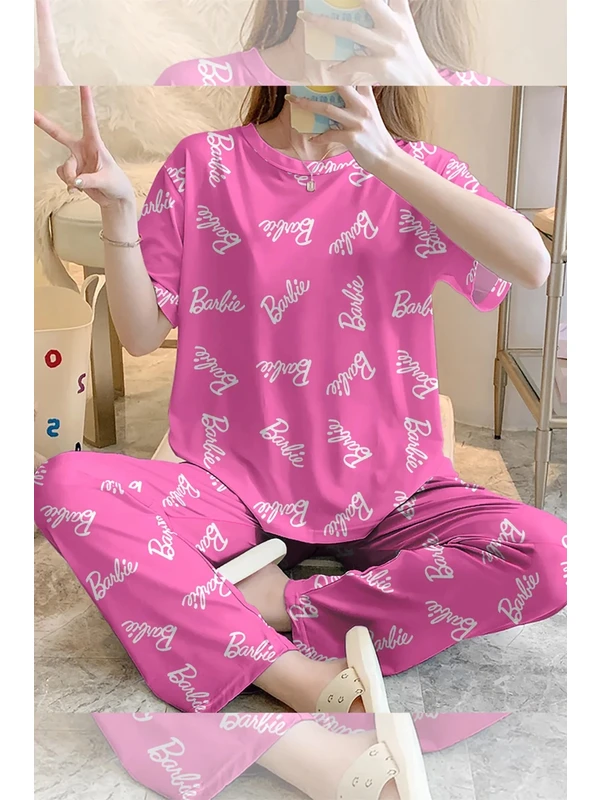 Rasa Home Wear Kısa Kollu Pijama Takımı Barbie