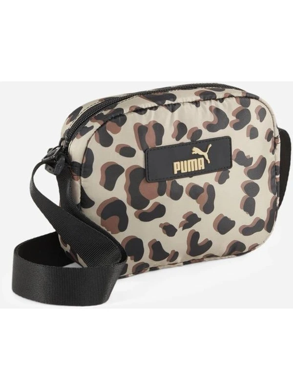 Puma Core Pop Cross Body Bag-Prairie Tan-Animal AOP Kadın Çanta 079856