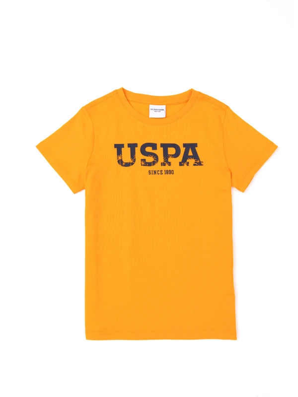 U.S. Polo Assn. Erkek Çocuk Turuncu T-Shirt Basic 50284816-VR051