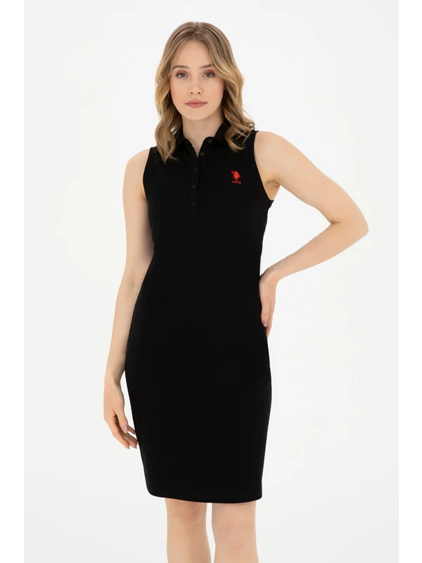 U.S. Polo Assn. Kadın Siyah Elbise (Örme) 50285857-VR046