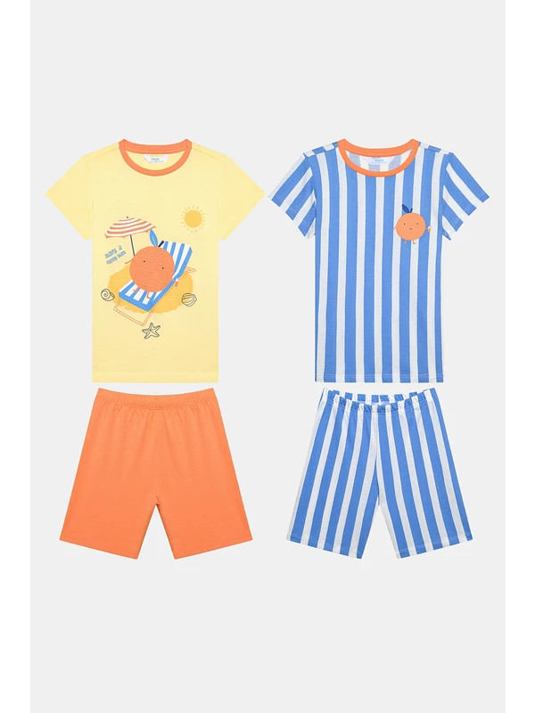 Penti Erkek Çocuk Orange 2li Pijama Takımı
