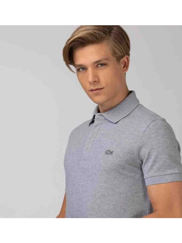 Lacoste Polo Paris Regular Fit Gri Tshırt