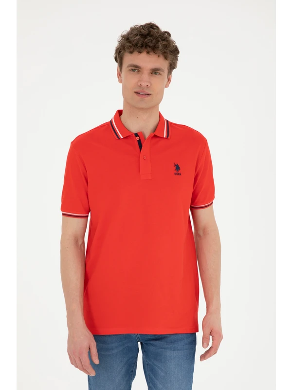 U.S. Polo Assn. Erkek Kırmızı Tişört Basic 50284639-VR030