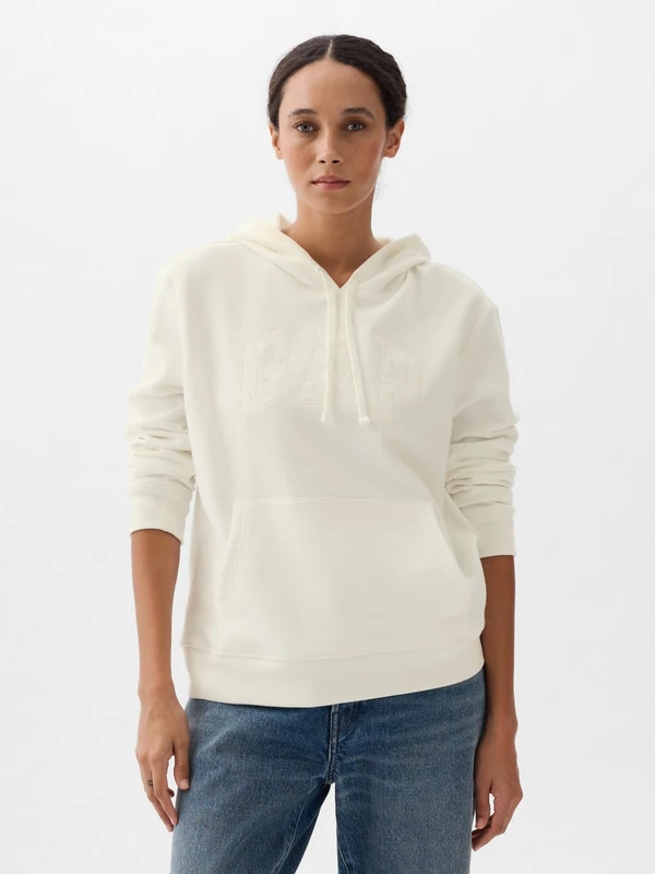 Gap Kadın Kırık Beyaz Gap Logo Sweatshirt