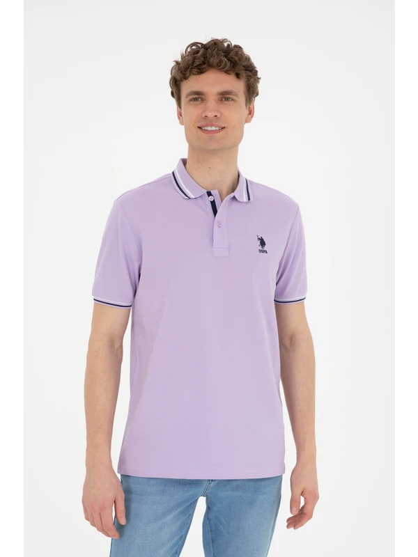 U.S. Polo Assn. Erkek Lila Tişört Basic 50284639-VR034