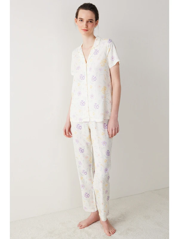 Penti Spring Dream Beyaz Pijama Takımı