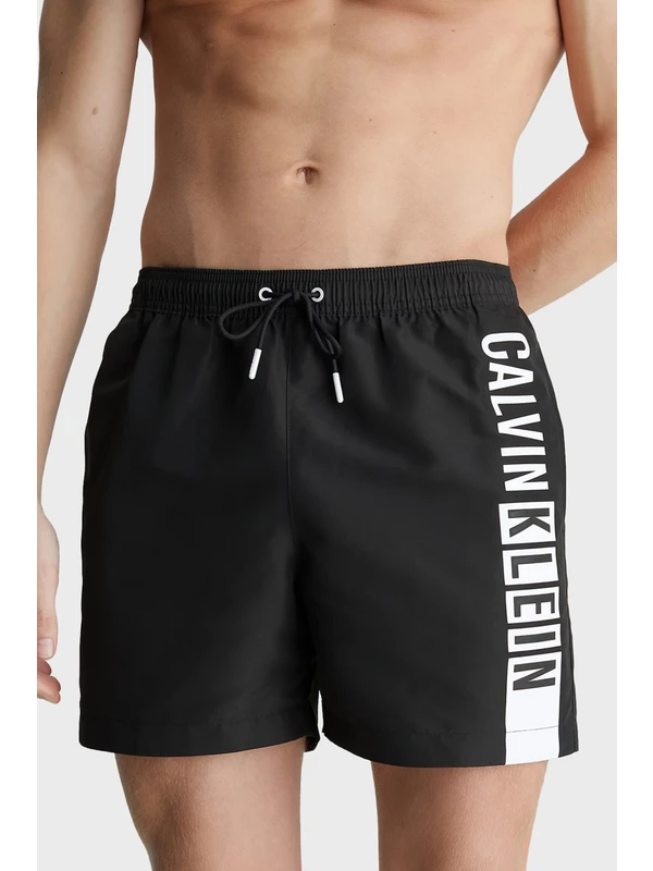 Calvin Klein Logolu Cepli Deniz Şortu Belden Bağlamalı Mayo Short KM0KM00991BEH Erkek Mayo Short KM0KM00991 Beh