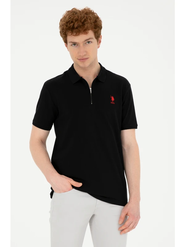 U.S. Polo Assn. Erkek Siyah Tişört 50288318-VR046