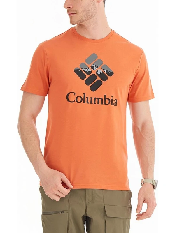 Columbia Cs0226 Csc M Hood Nightscape Ss Tee Erkek T-Shirt