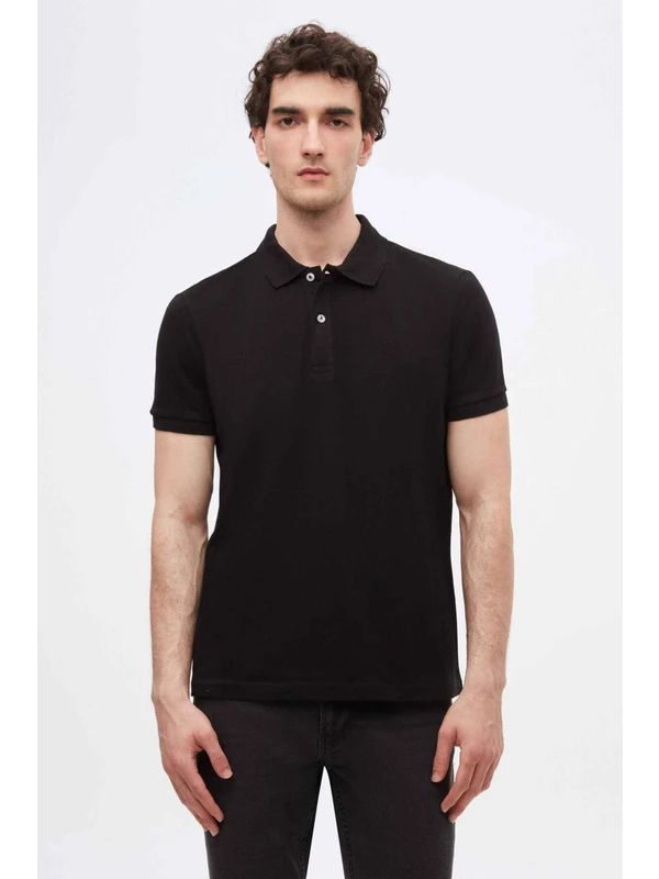D'S Damat Regular Fit Siyah T-shirt 4HC14ORT51000