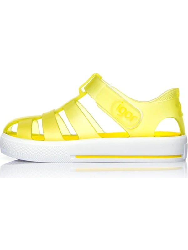 Igor Star Kaymayı Önleyen Flex Foam Cırtlı Şeffaf Sandalet Unisex Çocuk SANDALET S10171 U