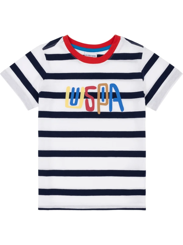 U.S. Polo Assn. Erkek Çocuk Beyaz Tişört 50288052-VR013