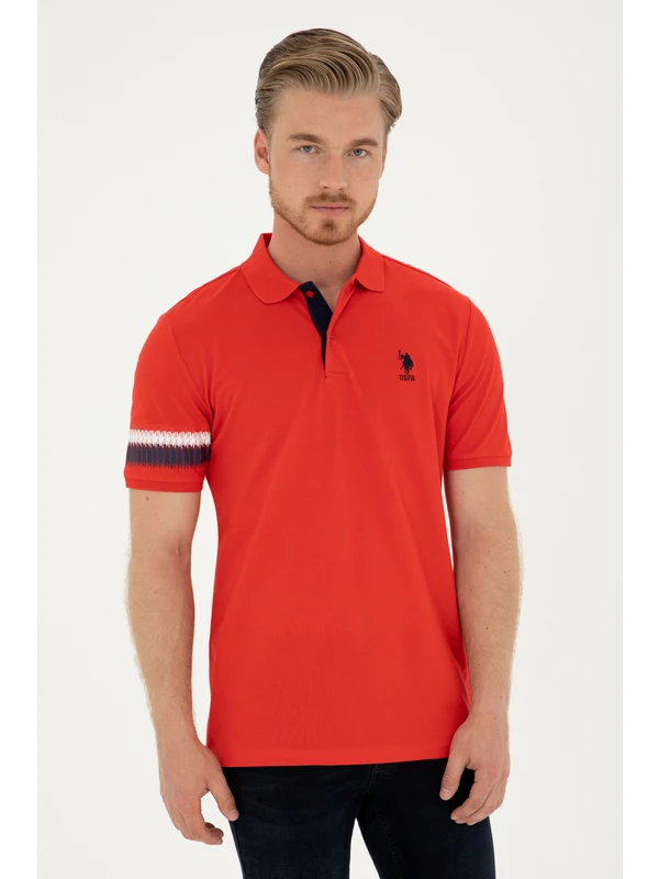 U.S. Polo Assn. Erkek Kırmızı Tişört 50288371-VR030