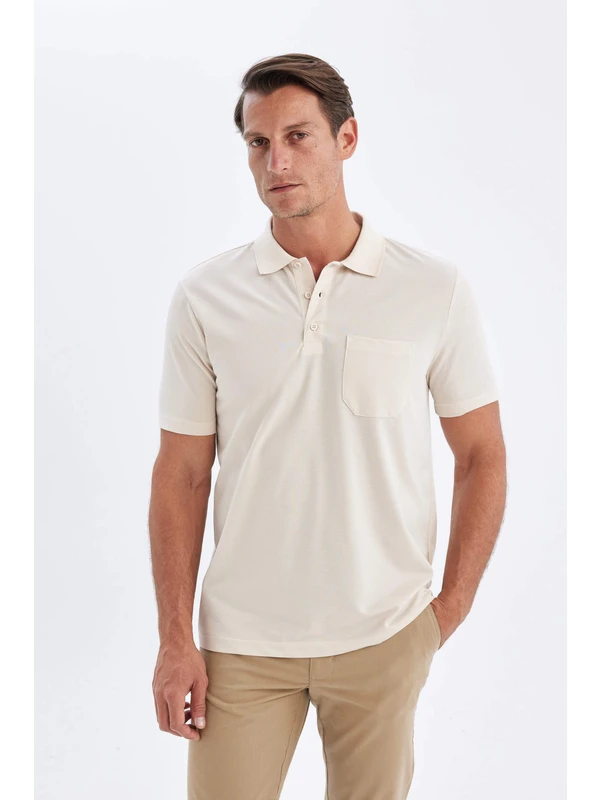 DeFacto Regular Fit Kısa Kollu Pike Polo Tişört X7133AZ24SM