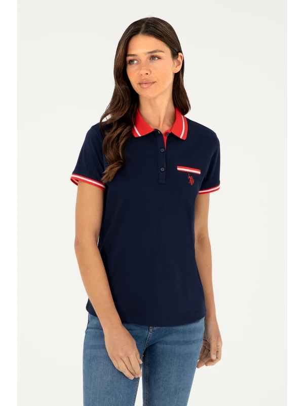 U.S. Polo Assn. Kadın Lacivert Tişört 50285842-VR033