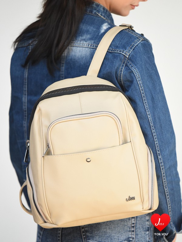 Jara Bag Freya Yıkama Deri Sırt Çantası görsel 5