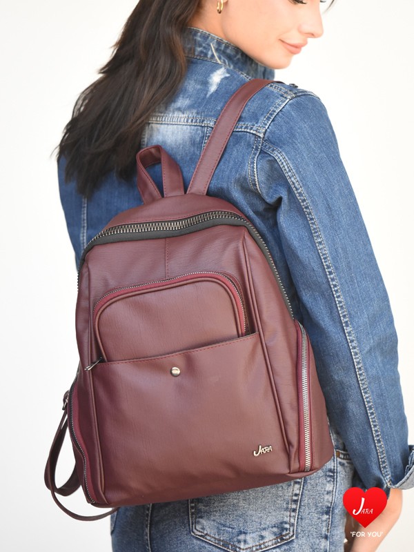 Jara Bag Freya Yıkama Deri Sırt Çantası görsel 8